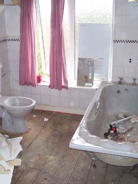 bathroom during